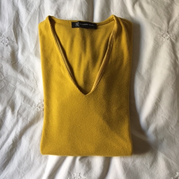 Women's INC Ribbed V-Neck Top, Created for Macy's XS - Picture 3 of 7